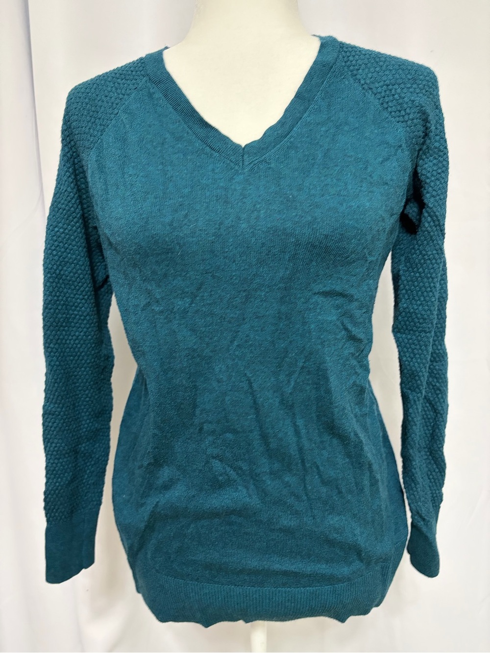 LOFT Teal Blue V-Neck Sweater